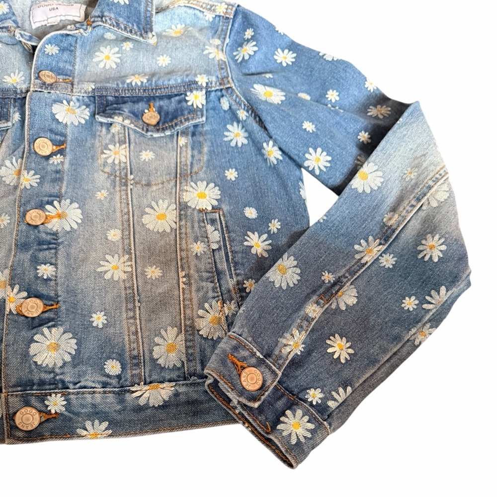 GOGO Jeans Daisy Print Denim Jacket - Picture 7 of 7